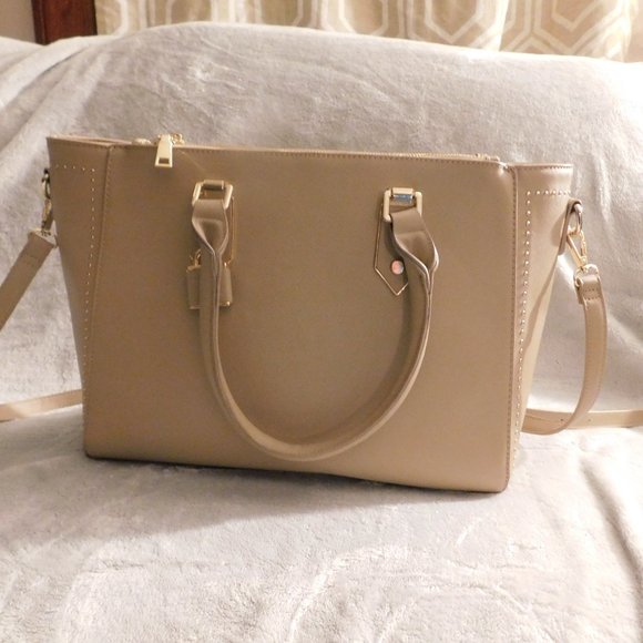 Miztique Handbags - THE REESE MINIMAL HARDWARE TOTE-BGT-3122 BLUSH NEW
